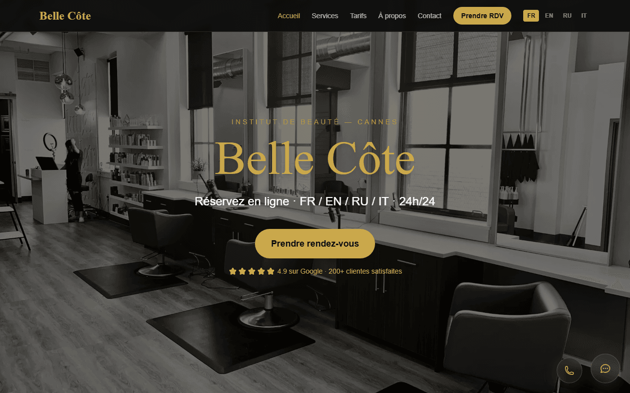 BeautyBrain — Belle Côte demo